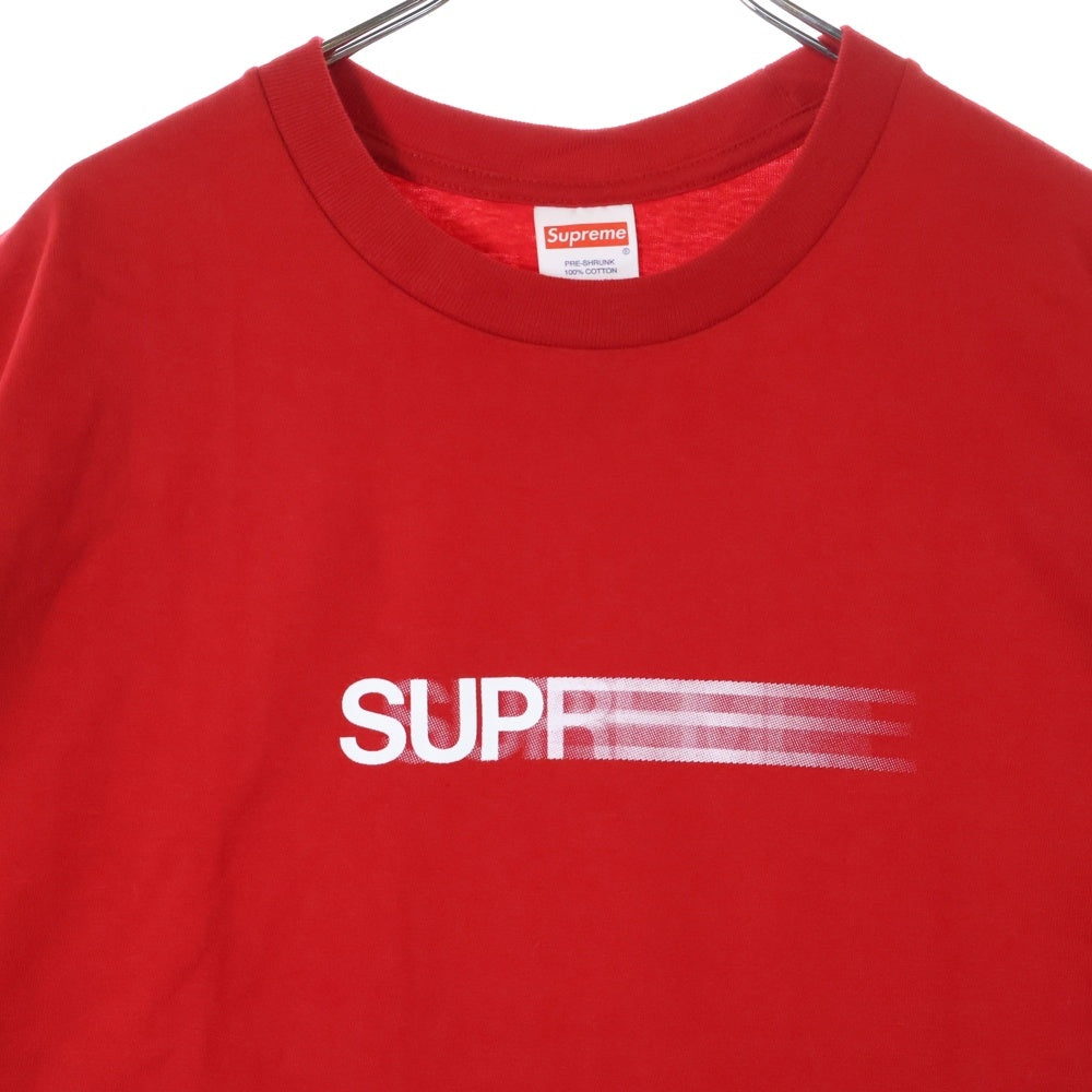 SUPREME(シュプリーム) 23SS Motion Logo Tee モーション ロゴ プリント クルーネック 半袖Tシャツ カットソー レッド
