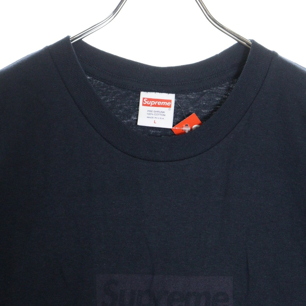 SUPREME(シュプリーム) 23SS Tonal Box Logo Tee トーナル ボックスロゴ プリント クルーネック 半袖Tシャツ カットソー ネイビー