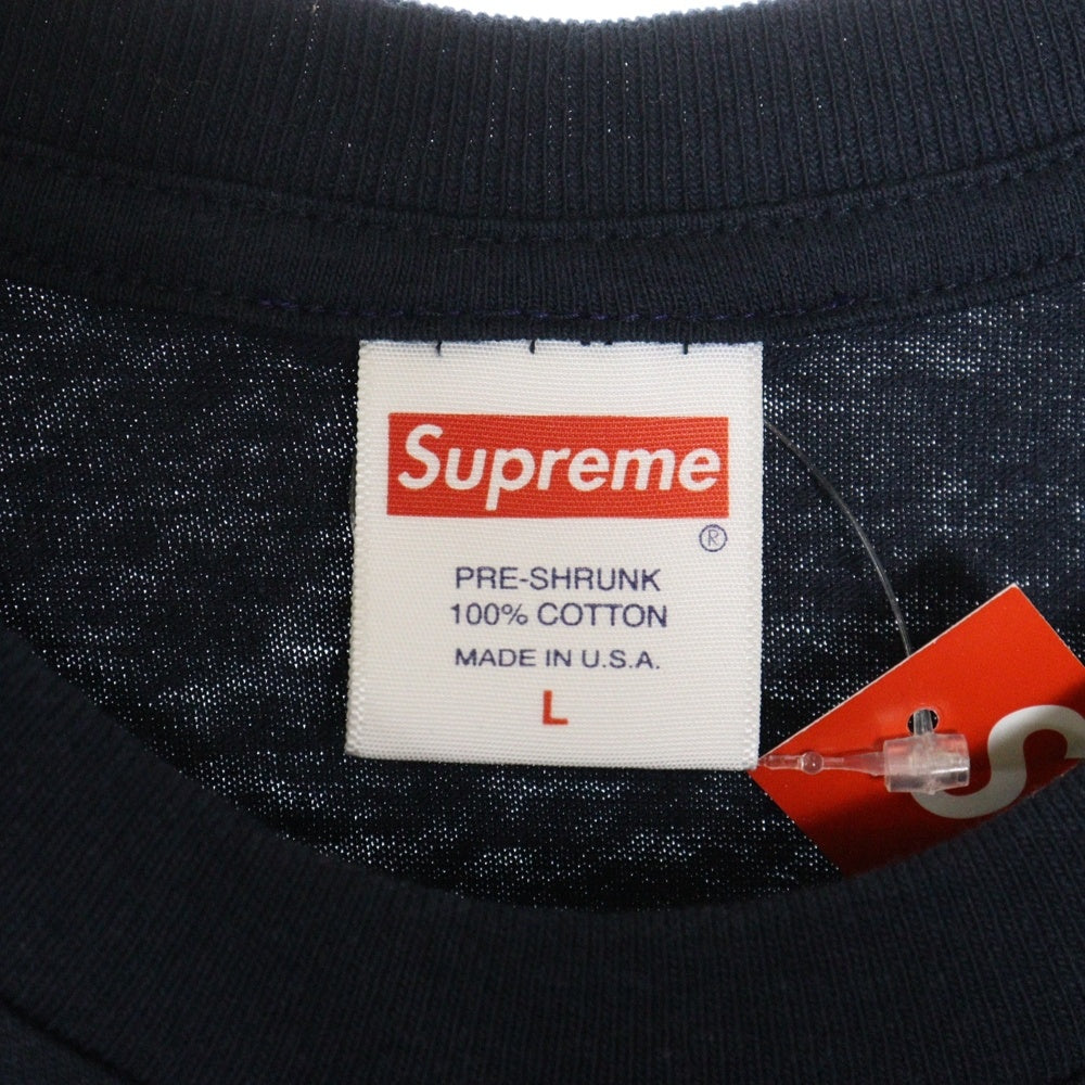 SUPREME(シュプリーム) 23SS Tonal Box Logo Tee トーナル ボックスロゴ プリント クルーネック 半袖Tシャツ カットソー ネイビー