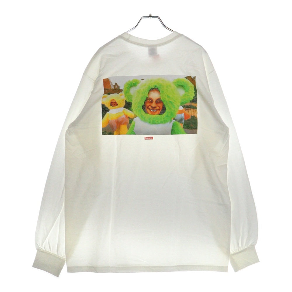 SUPREME(シュプリーム) 25SS Aphex Twin Donkey Rhubarb L/S Tee エイフェックス・ツイン ドンキー ルバーブ バックプリント クルーネック 長袖Tシャツ ホワイト