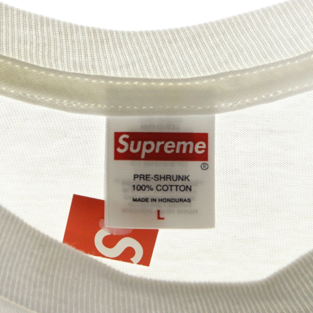 SUPREME(シュプリーム) 25SS Aphex Twin Donkey Rhubarb L/S Tee エイフェックス・ツイン ドンキー ルバーブ バックプリント クルーネック 長袖Tシャツ ホワイト