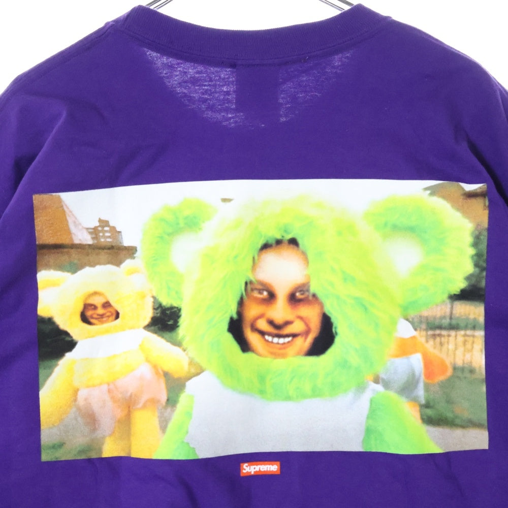SUPREME(シュプリーム) 25SS Aphex Twin Donkey Rhubarb L/S Tee エイフェックス・ツイン ドンキー ルバーブ バックプリント クルーネック 長袖Tシャツ パープル