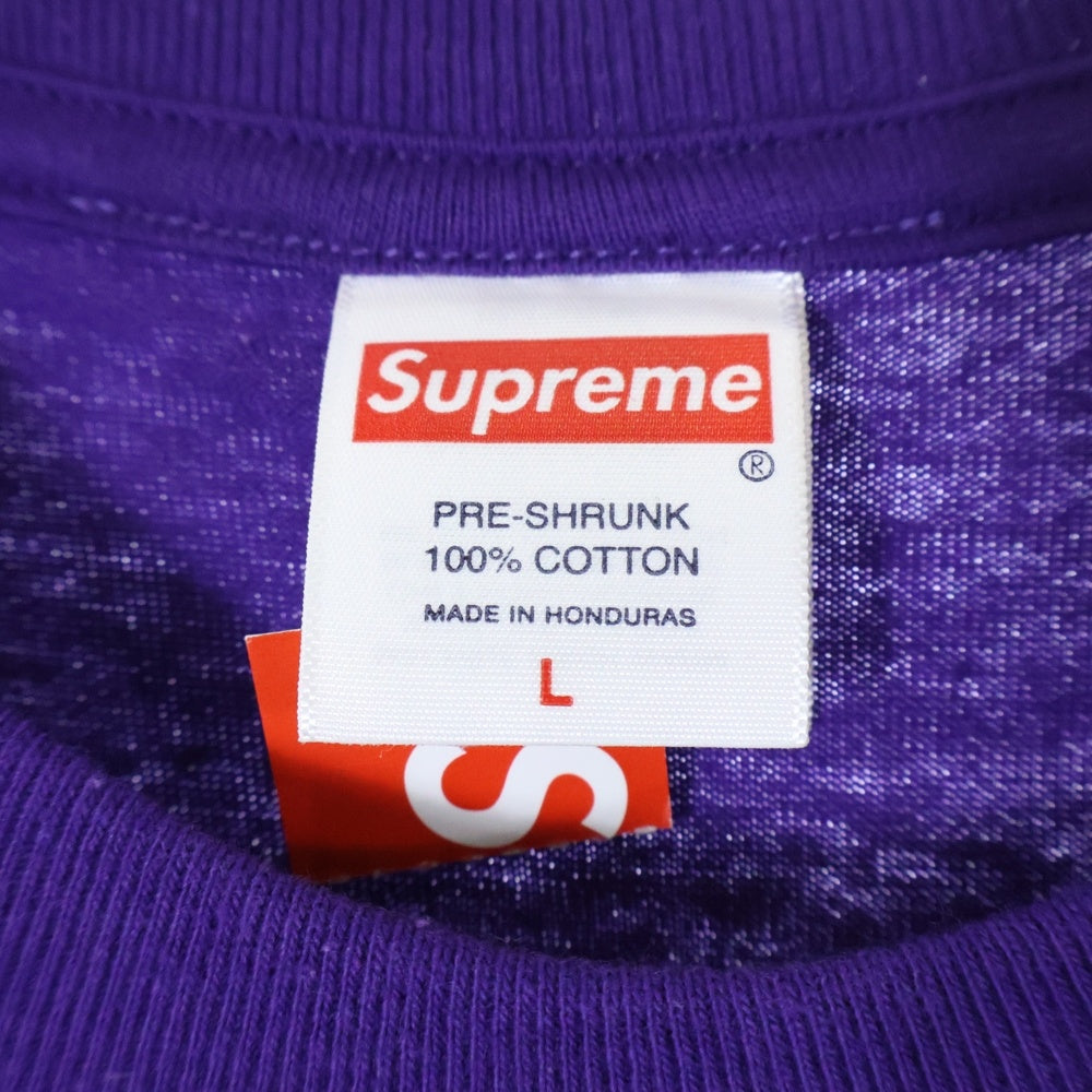 SUPREME(シュプリーム) 25SS Aphex Twin Donkey Rhubarb L/S Tee エイフェックス・ツイン ドンキー ルバーブ バックプリント クルーネック 長袖Tシャツ パープル