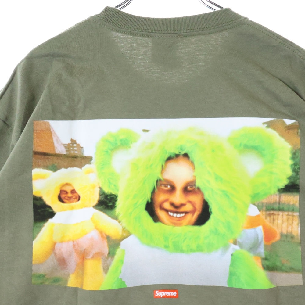 SUPREME(シュプリーム) 25SS Aphex Twin Donkey Rhubarb L/S Tee エイフェックス・ツイン ドンキー ルバーブ バックプリント クルーネック 長袖Tシャツ グリーン