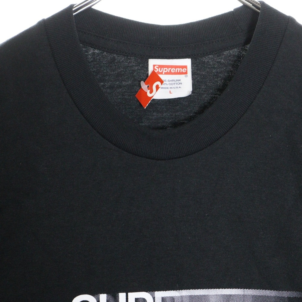 SUPREME(シュプリーム) 23SS Motion Logo Tee モーション ロゴ プリント クルーネック 半袖Tシャツ カットソー ブラック