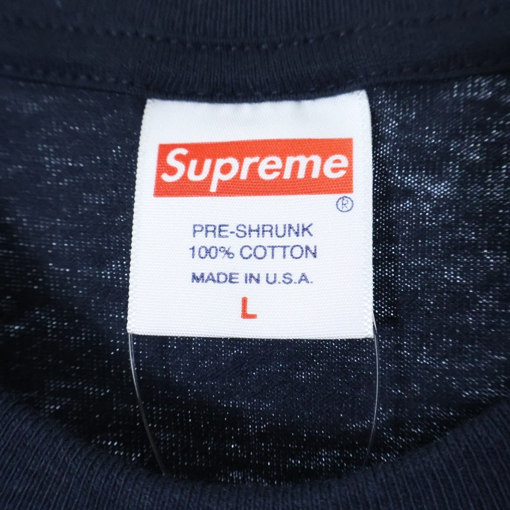 SUPREME(シュプリーム) 23SS Tonal Box Logo Tee トーナル ボックスロゴ プリント クルーネック 半袖Tシャツ カットソー ネイビー