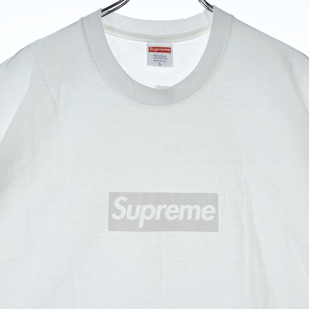 SUPREME(シュプリーム) 23SS Tonal Box Logo Tee トーナル ボックスロゴ プリント クルーネック 半袖Tシャツ カットソー ホワイト