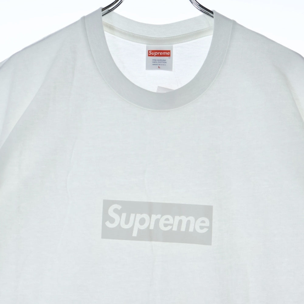SUPREME(シュプリーム) 23SS Tonal Box Logo Tee トーナル ボックスロゴ プリント クルーネック 半袖Tシャツ カットソー ホワイト