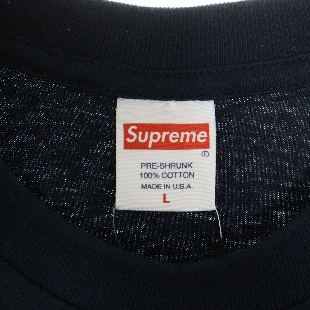 SUPREME(シュプリーム) 23SS Tonal Box Logo Tee トーナル ボックスロゴ プリント クルーネック 半袖Tシャツ カットソー ネイビー