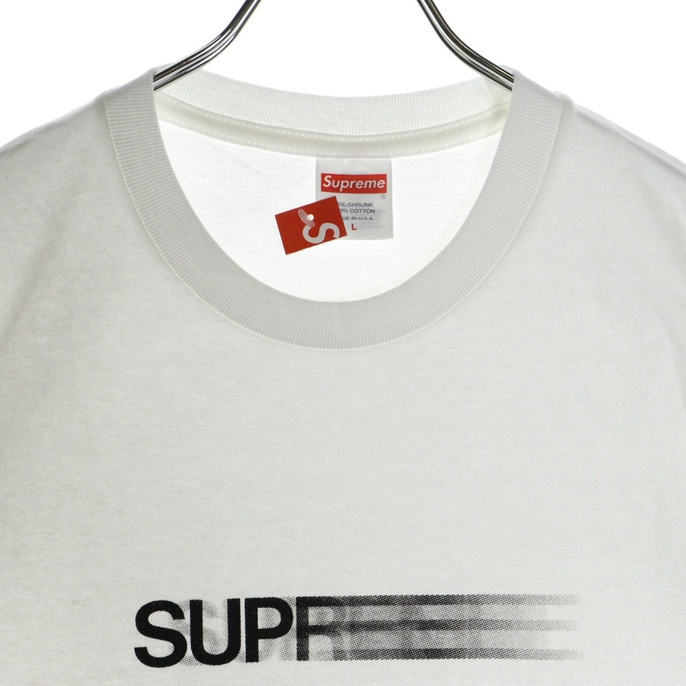 SUPREME(シュプリーム) 23SS Motion Logo Tee モーション ロゴ プリント クルーネック 半袖Tシャツ カットソー ホワイト