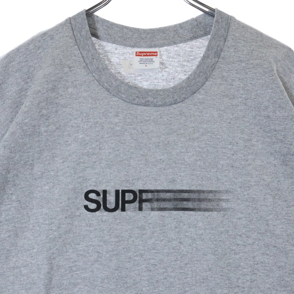 SUPREME(シュプリーム) 23SS Motion Logo Tee モーション ロゴ プリント クルーネック 半袖Tシャツ カットソー グレー