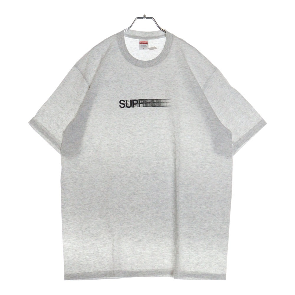 SUPREME(シュプリーム) 23SS Motion Logo Tee モーション ロゴ プリント クルーネック 半袖Tシャツ カットソー ライトグレー