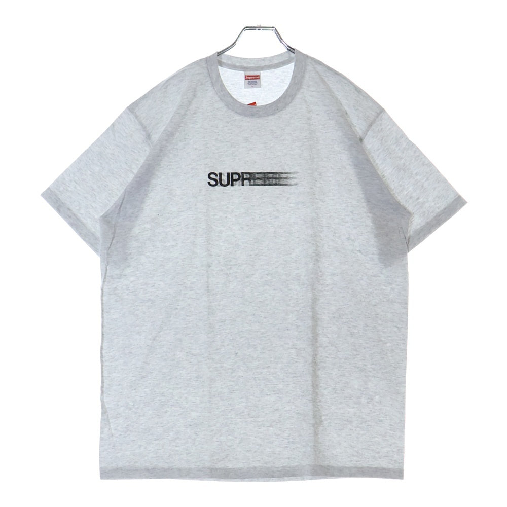 SUPREME(シュプリーム) 23SS Motion Logo Tee モーション ロゴ プリント クルーネック 半袖Tシャツ カットソー ライトグレー