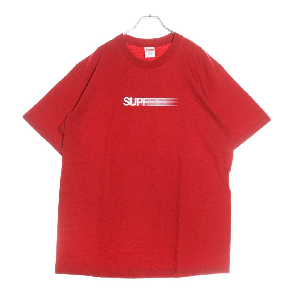 SUPREME(シュプリーム) 23SS Motion Logo Tee モーション ロゴ プリント クルーネック 半袖Tシャツ カットソー レッド