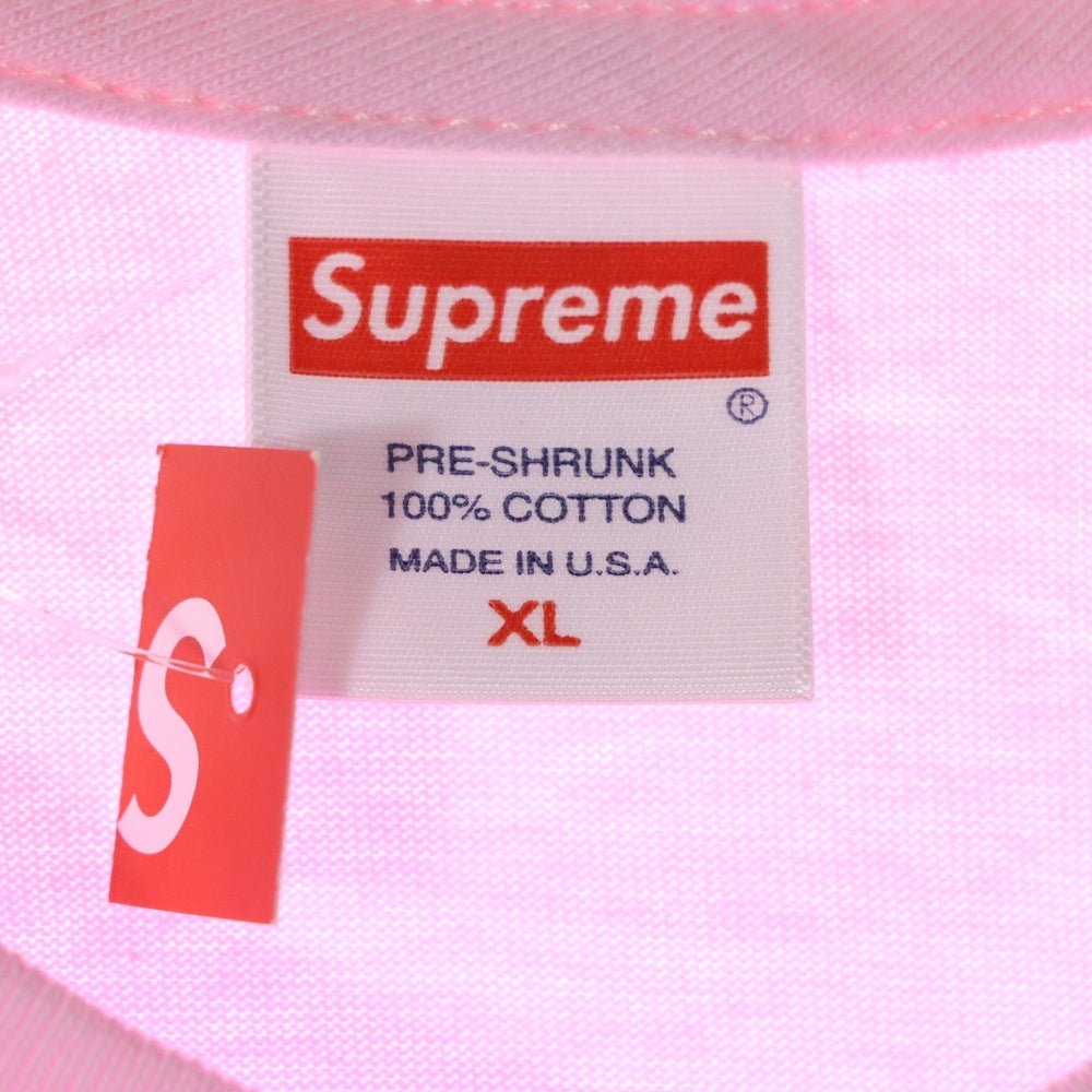 SUPREME(シュプリーム) 19AW Bandana Box Logo Tee バンダナ ボックスロゴ プリント クルーネック 半袖Tシャツ カットソー ピンク