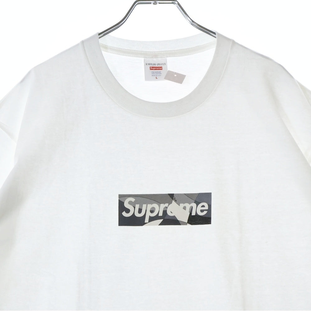 SUPREME(シュプリーム) 21SS × Emilio Pucci Box Logo Tee エミリオ・プッチ ボックスロゴ クルーネック 半袖Tシャツ カットソー ホワイト