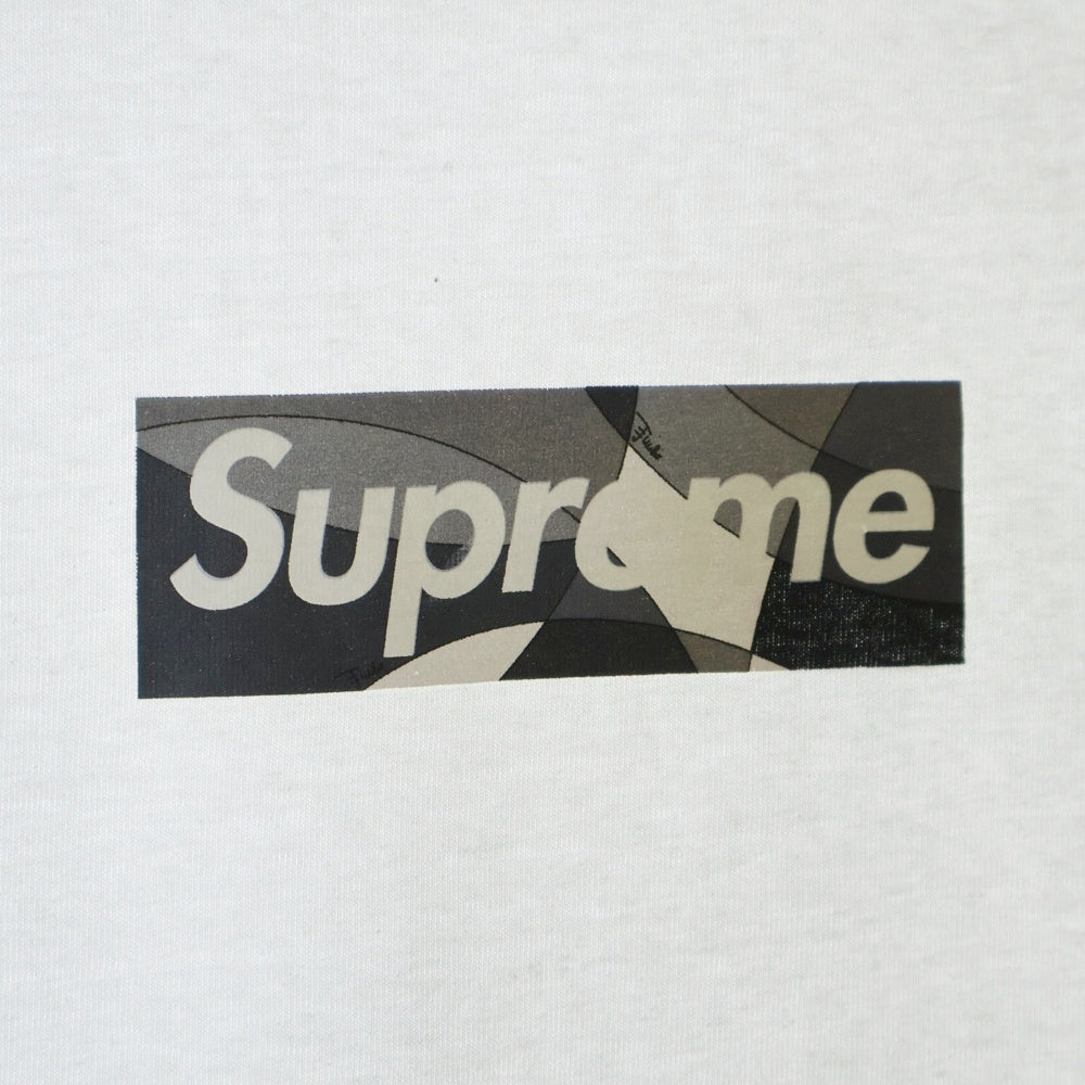 SUPREME(シュプリーム) 21SS × Emilio Pucci Box Logo Tee エミリオ・プッチ ボックスロゴ クルーネック 半袖Tシャツ カットソー ホワイト