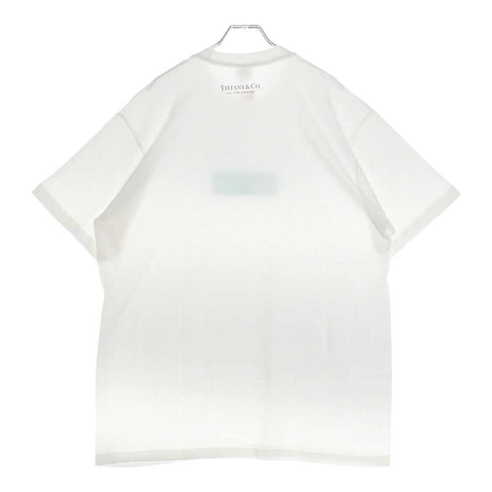 SUPREME(シュプリーム) 21AW×TIFFANY&Co. Box Logo Tee ティファニー ボックスロゴ プリント 半袖Tシャツ カットソー ホワイト