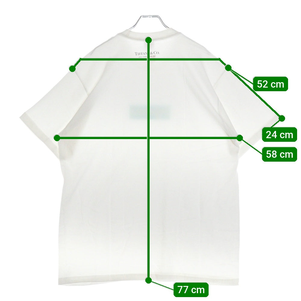 SUPREME(シュプリーム) 21AW×TIFFANY&Co. Box Logo Tee ティファニー ボックスロゴ プリント 半袖Tシャツ カットソー ホワイト