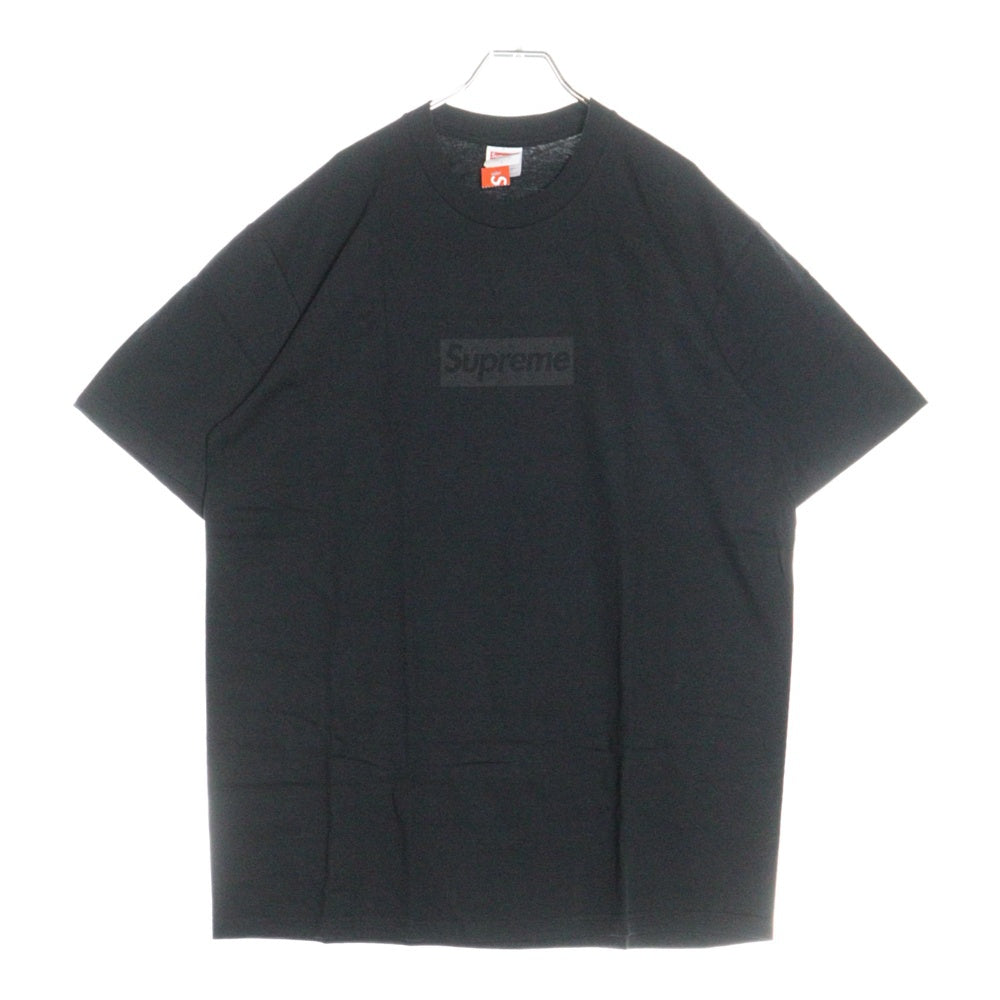 SUPREME(シュプリーム) 23SS Tonal Box Logo Tee トーナル ボックスロゴ プリント クルーネック 半袖Tシャツ カットソー ブラック