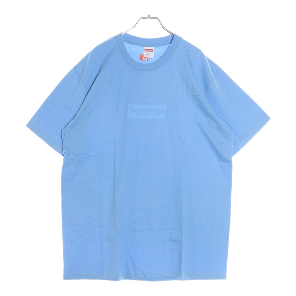 SUPREME(シュプリーム) 23SS Tonal Box Logo Tee トーナル ボックスロゴ プリント クルーネック 半袖Tシャツ カットソー ライトブルー