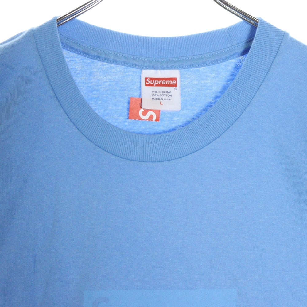 SUPREME(シュプリーム) 23SS Tonal Box Logo Tee トーナル ボックスロゴ プリント クルーネック 半袖Tシャツ カットソー ライトブルー