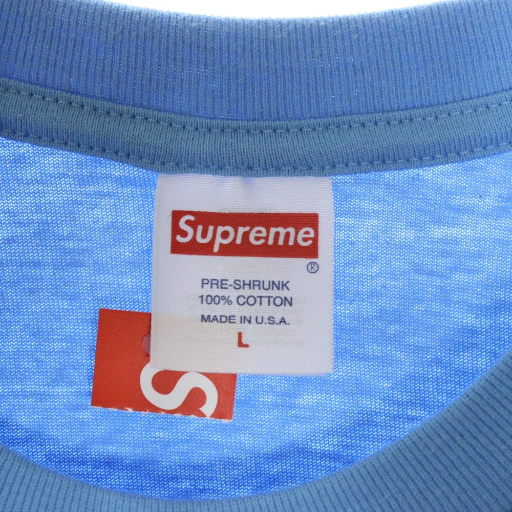 SUPREME(シュプリーム) 23SS Tonal Box Logo Tee トーナル ボックスロゴ プリント クルーネック 半袖Tシャツ カットソー ライトブルー