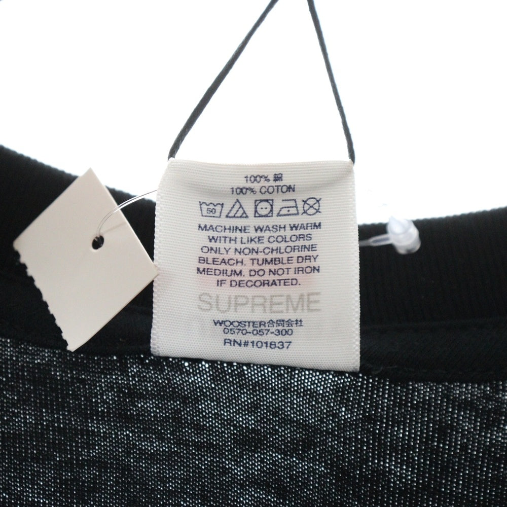 SUPREME(シュプリーム) 22S × Burberry Box Logo Tee バーバリー ボックスロゴ クルーネック 半袖Tシャツ カットソー ブラック