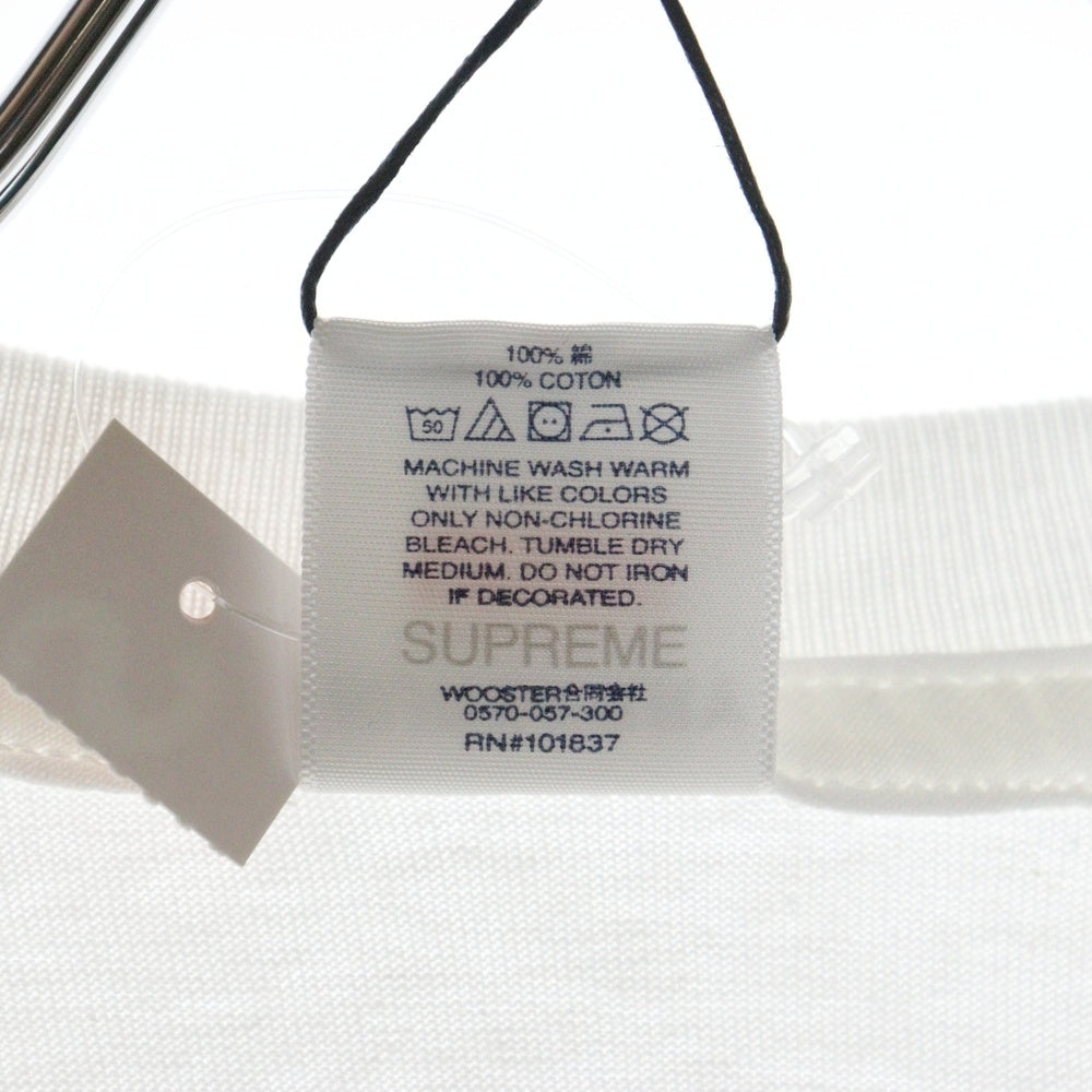 SUPREME(シュプリーム) 22S × Burberry Box Logo Tee バーバリー ボックスロゴ クルーネック 半袖Tシャツ カットソー ホワイト