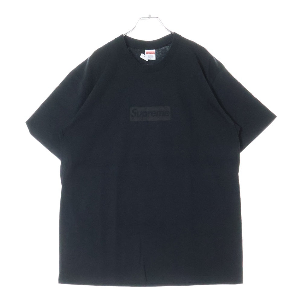 SUPREME(シュプリーム) 23SS Tonal Box Logo Tee トーナル ボックスロゴ プリント クルーネック 半袖Tシャツ カットソー ブラック