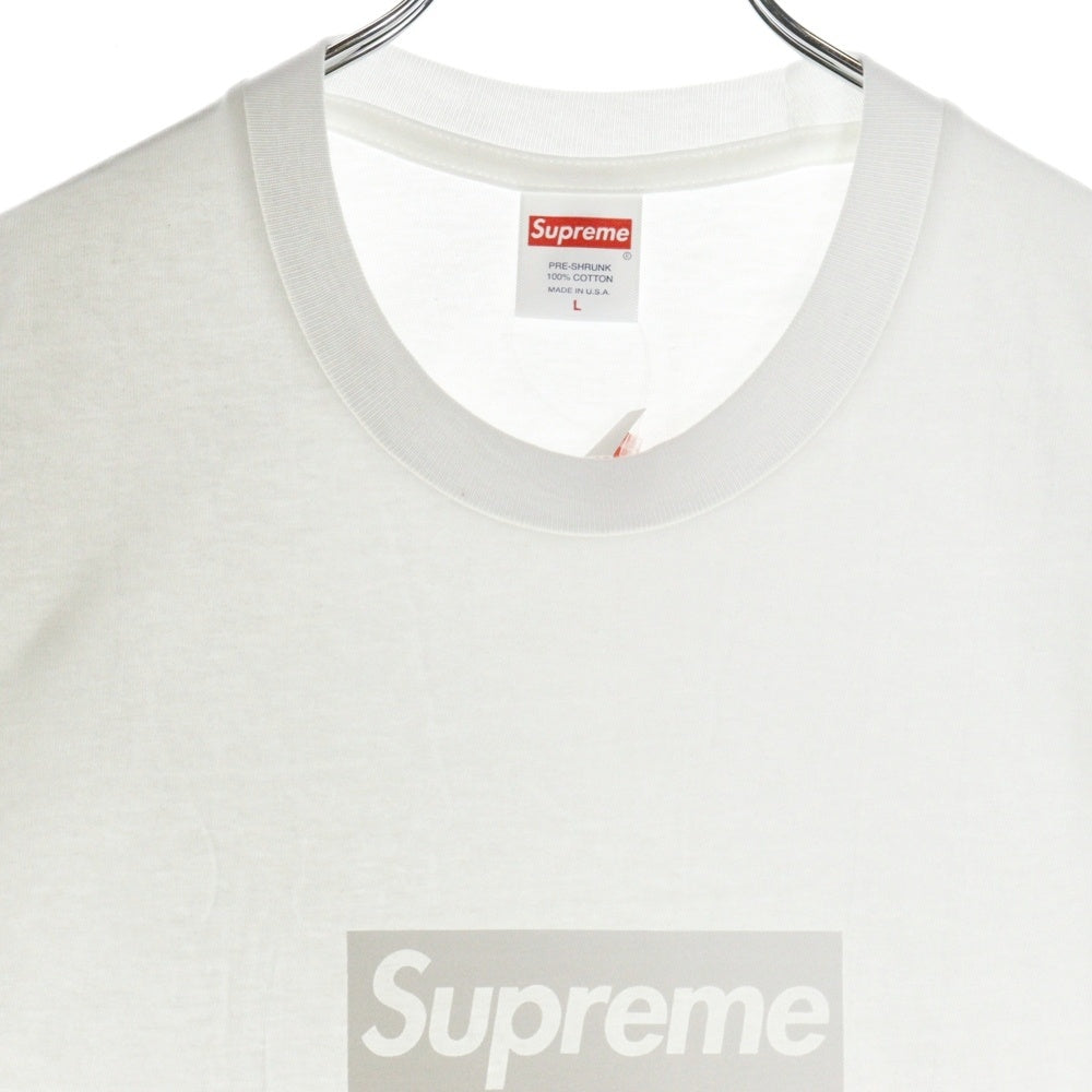 SUPREME(シュプリーム) 23SS Tonal Box Logo Tee トーナル ボックスロゴ プリント クルーネック 半袖Tシャツ カットソー ホワイト