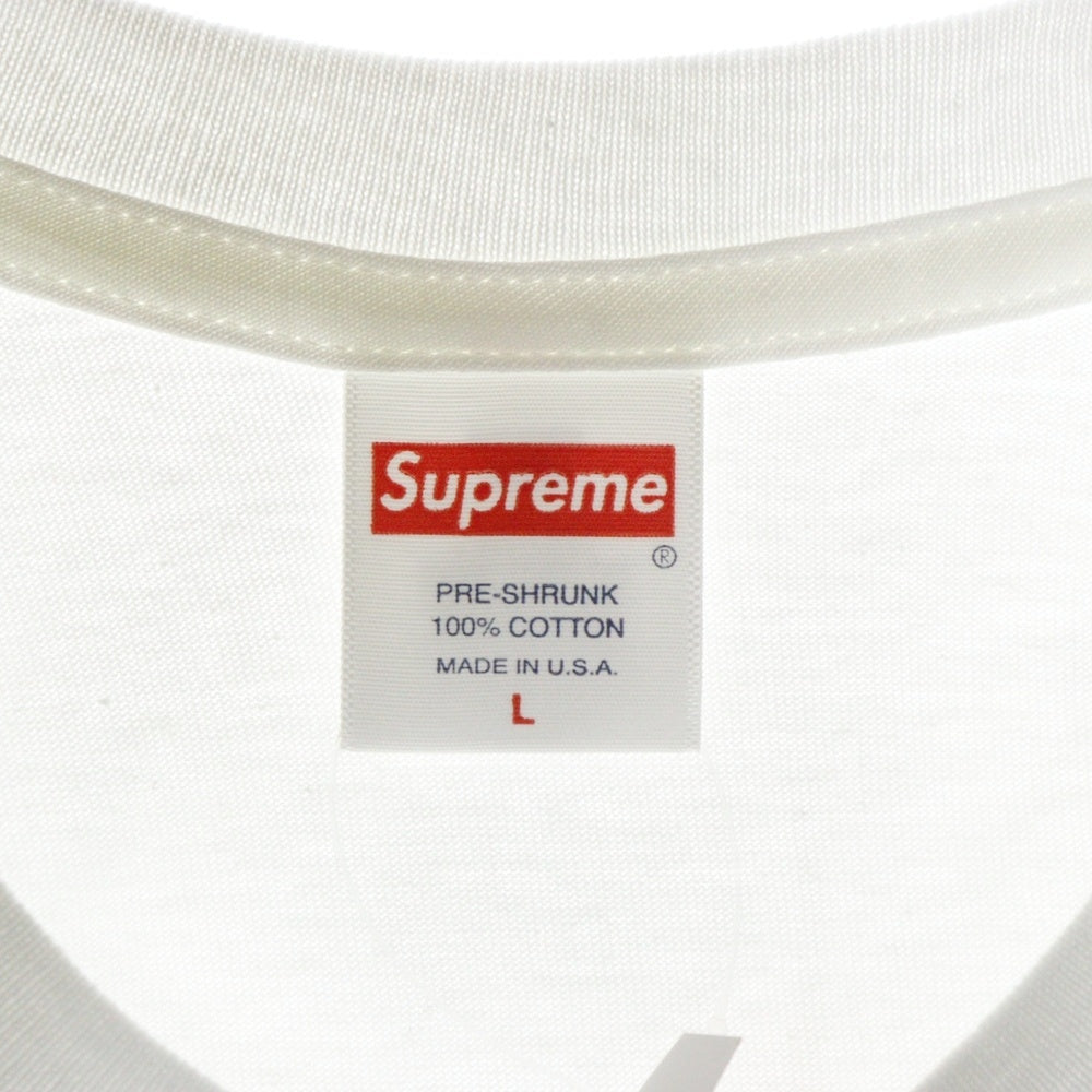 SUPREME(シュプリーム) 23SS Tonal Box Logo Tee トーナル ボックスロゴ プリント クルーネック 半袖Tシャツ カットソー ホワイト