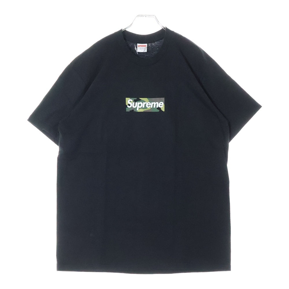 SUPREME(シュプリーム) 23AW Box Logo Tee Camo カモフラージュ 迷彩 ボックスロゴ クルーネック 半袖Tシャツ カットソー ブラック