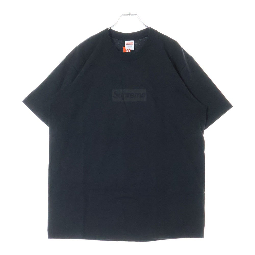 SUPREME(シュプリーム) 23SS Tonal Box Logo Tee トーナル ボックスロゴ プリント クルーネック 半袖Tシャツ カットソー ブラック