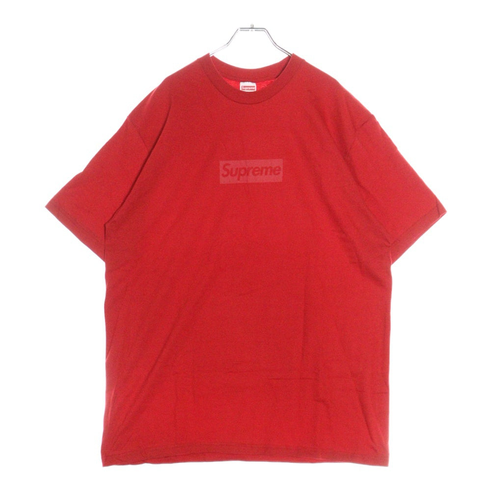 SUPREME(シュプリーム) 23SS Tonal Box Logo Tee トーナル ボックスロゴ プリント クルーネック 半袖Tシャツ カットソー レッド
