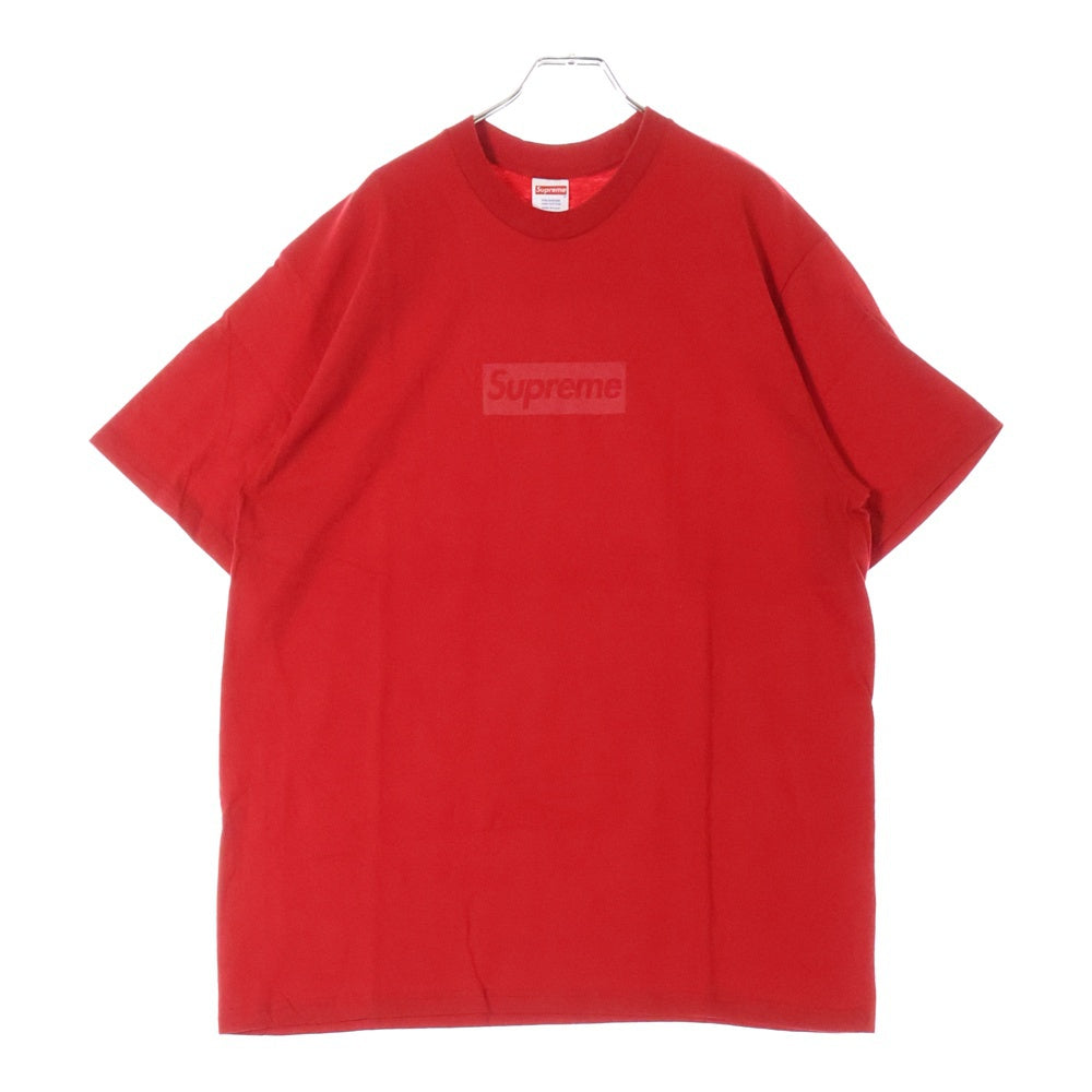 SUPREME(シュプリーム) 23SS Tonal Box Logo Tee トーナル ボックスロゴ プリント クルーネック 半袖Tシャツ カットソー レッド