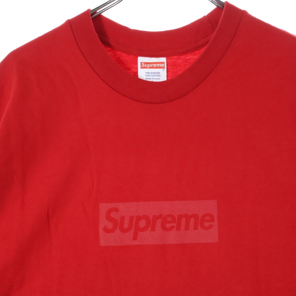 SUPREME(シュプリーム) 23SS Tonal Box Logo Tee トーナル ボックスロゴ プリント クルーネック 半袖Tシャツ カットソー レッド