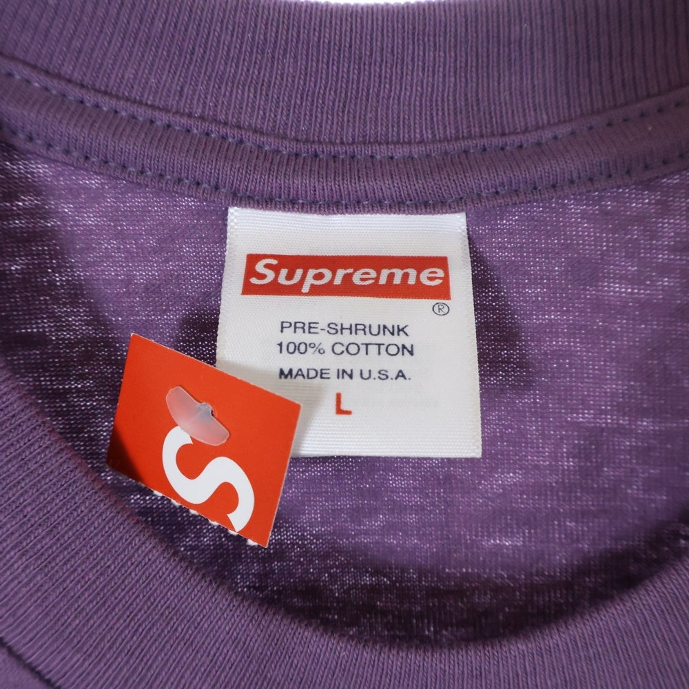 SUPREME(シュプリーム) 23SS Tonal Box Logo Tee トーナル ボックスロゴ プリント クルーネック 半袖Tシャツ カットソー パープル