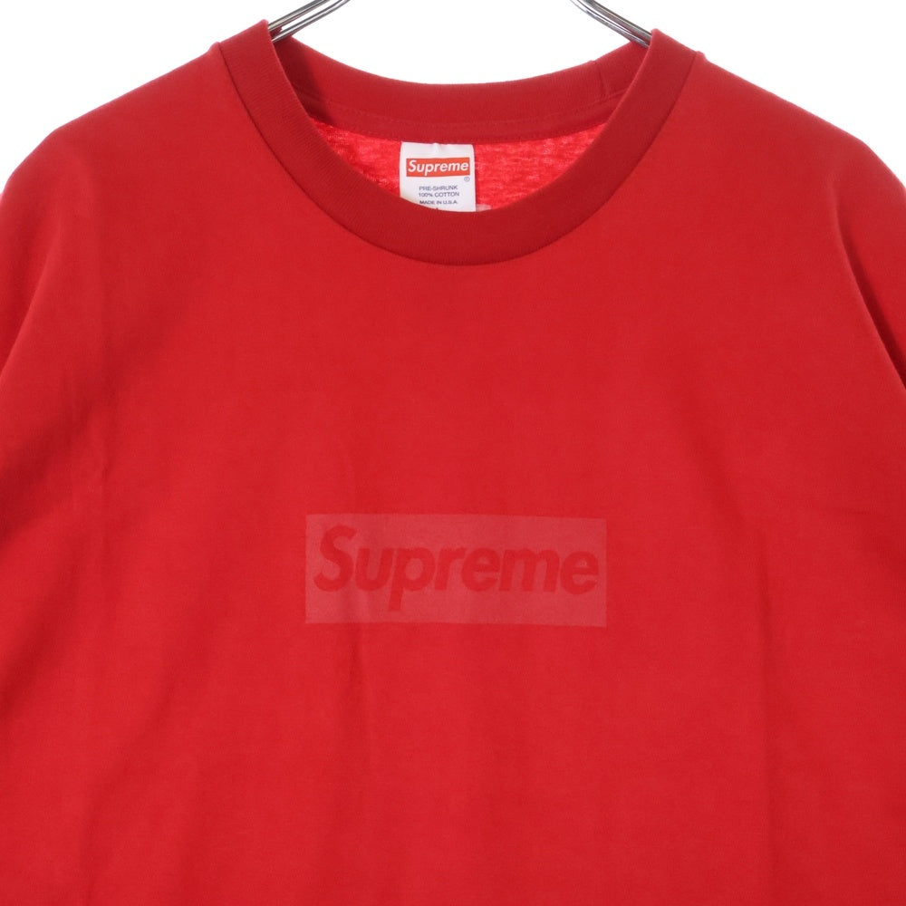 SUPREME(シュプリーム) 23SS Tonal Box Logo Tee トーナル ボックスロゴ プリント クルーネック 半袖Tシャツ カットソー レッド