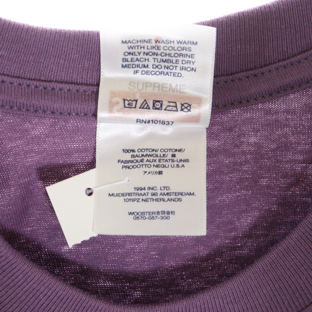 SUPREME(シュプリーム) 23SS Tonal Box Logo Tee トーナル ボックスロゴ プリント クルーネック 半袖Tシャツ カットソー パープル
