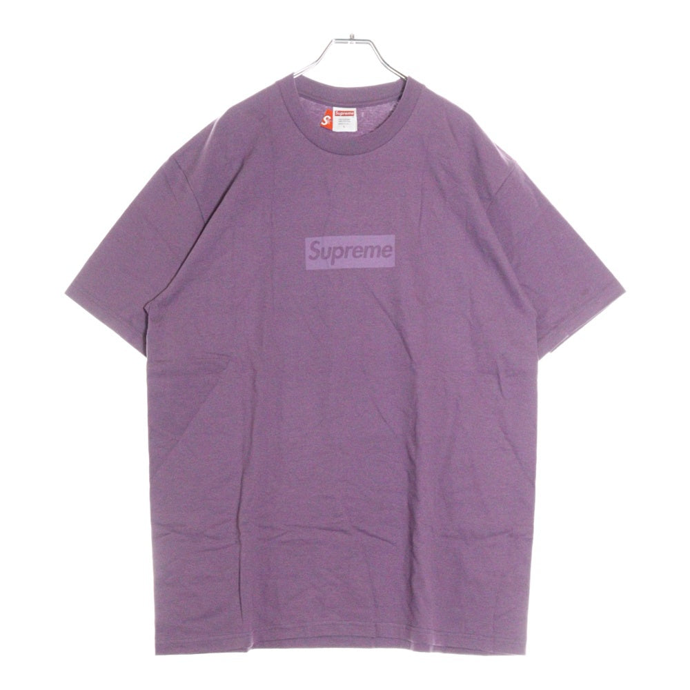SUPREME(シュプリーム) 23SS Tonal Box Logo Tee トーナル ボックスロゴ プリント クルーネック 半袖Tシャツ カットソー パープル