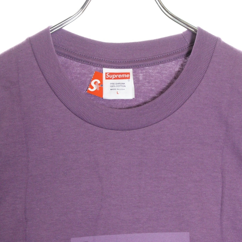 SUPREME(シュプリーム) 23SS Tonal Box Logo Tee トーナル ボックスロゴ プリント クルーネック 半袖Tシャツ カットソー パープル