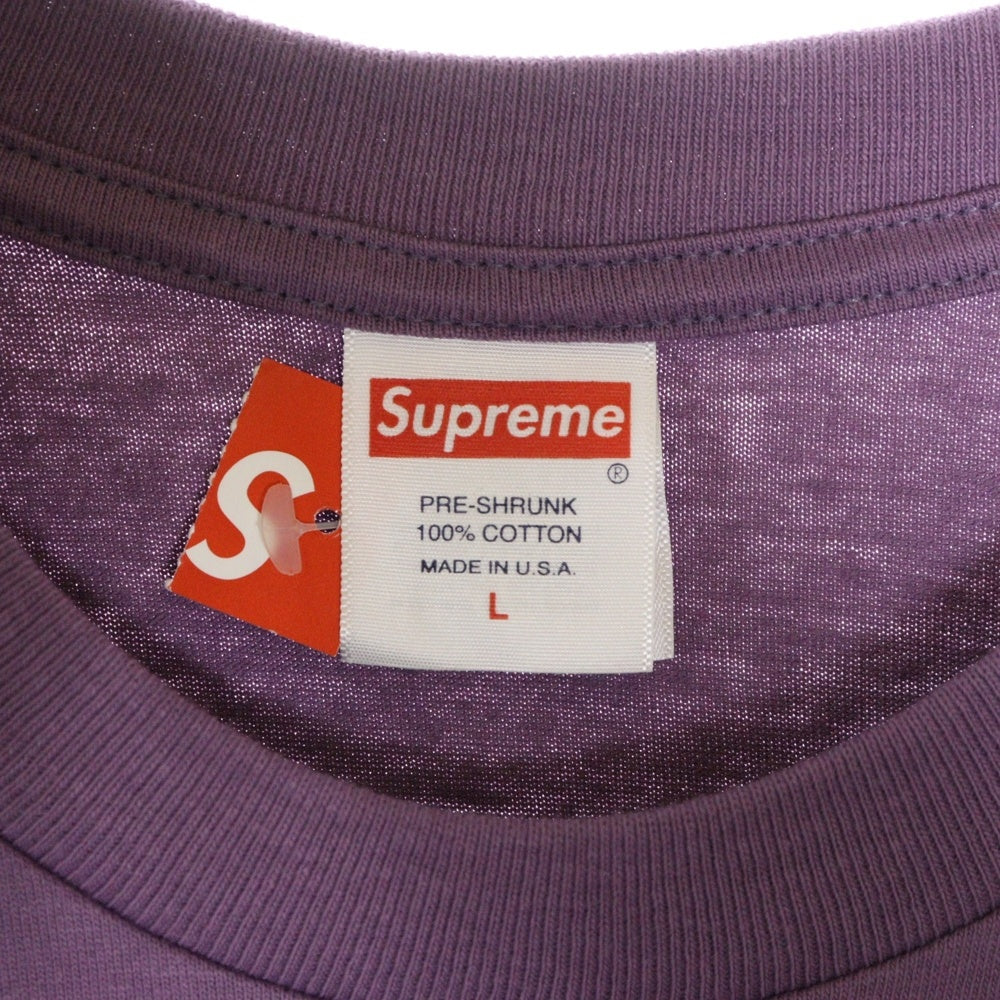 SUPREME(シュプリーム) 23SS Tonal Box Logo Tee トーナル ボックスロゴ プリント クルーネック 半袖Tシャツ カットソー パープル