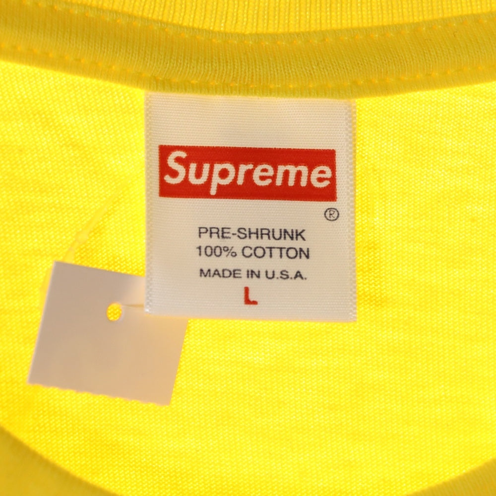 SUPREME(シュプリーム) 23SS Tonal Box Logo Tee トーナル ボックスロゴ プリント クルーネック 半袖Tシャツ カットソー イエロー