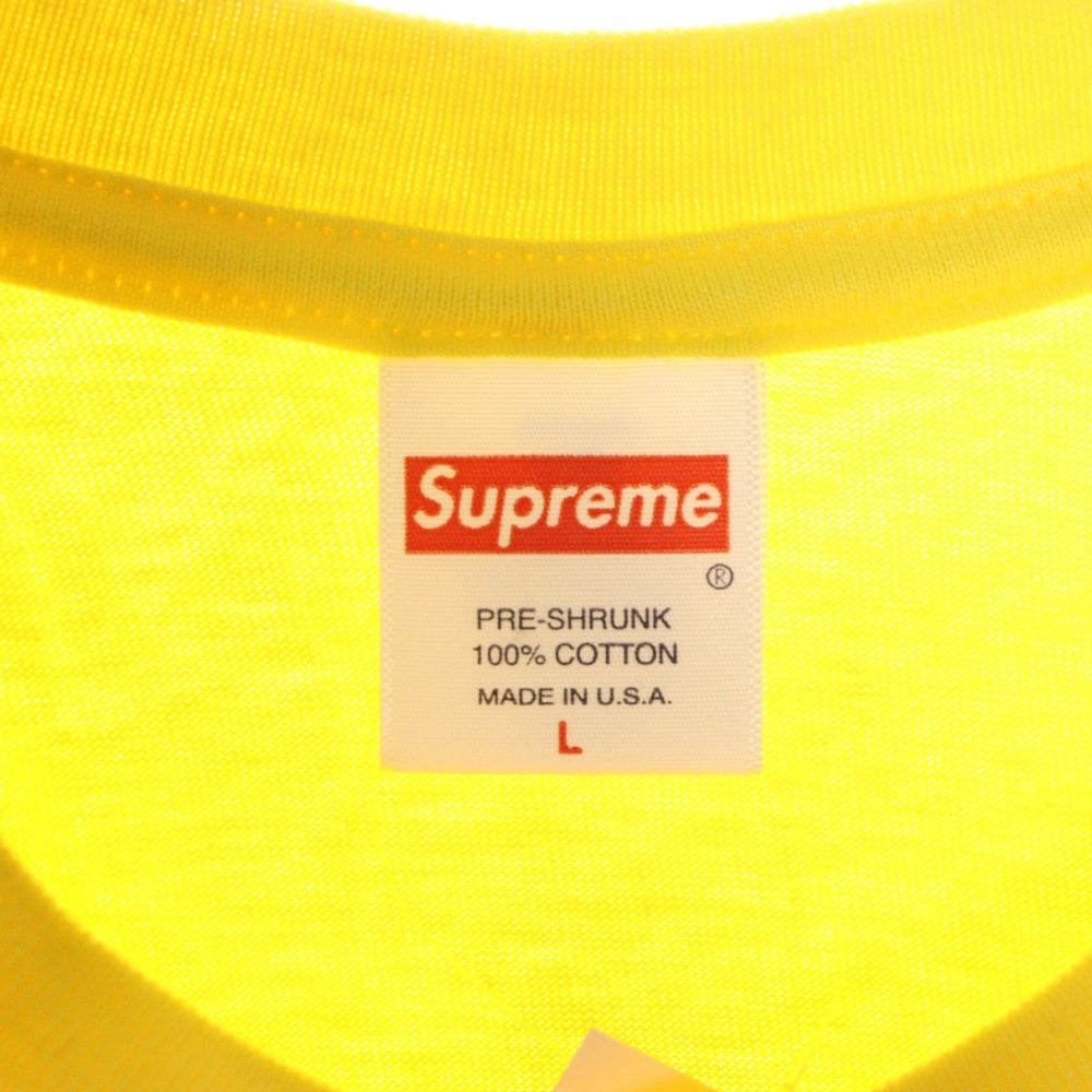 SUPREME(シュプリーム) 23SS Tonal Box Logo Tee トーナル ボックスロゴ プリント クルーネック 半袖Tシャツ カットソー イエロー