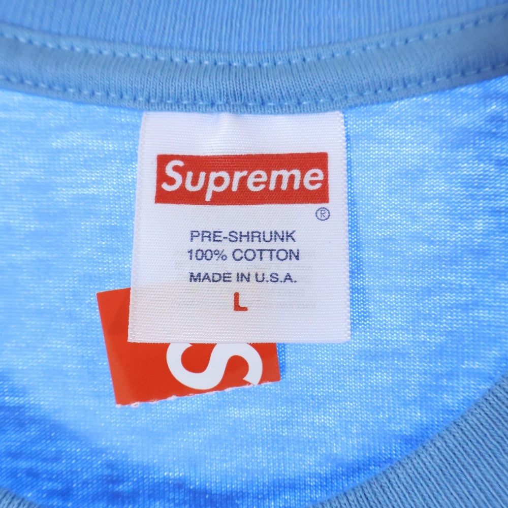 SUPREME(シュプリーム) 23SS Tonal Box Logo Tee トーナル ボックスロゴ プリント クルーネック 半袖Tシャツ カットソー ライトブルー
