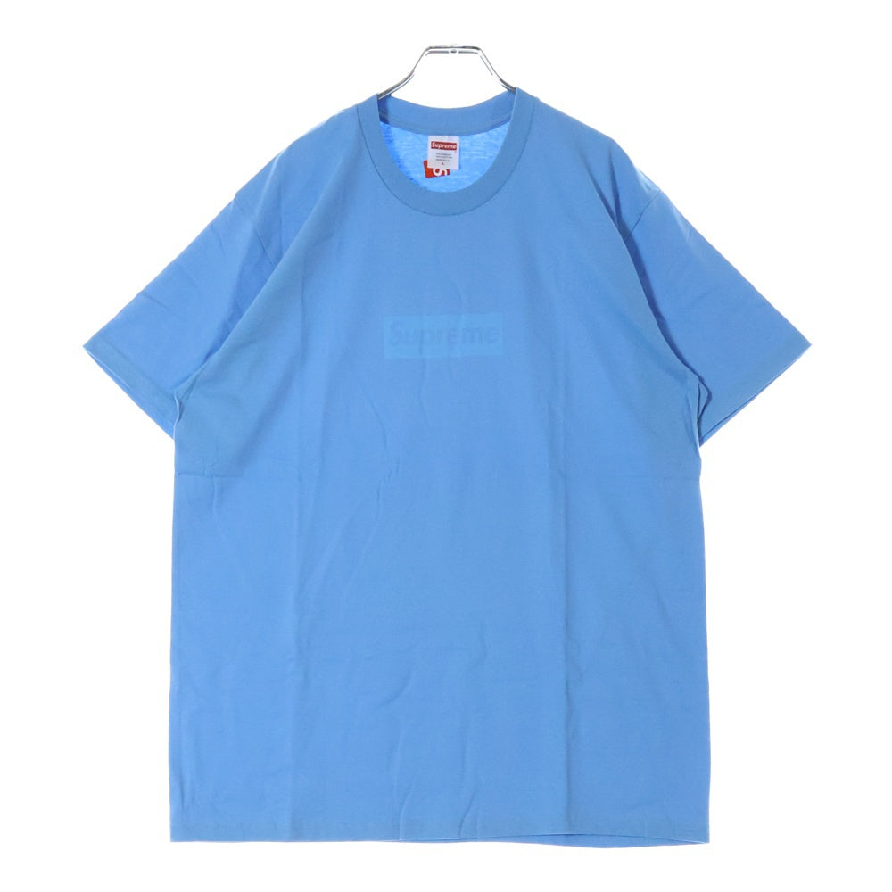 SUPREME(シュプリーム) 23SS Tonal Box Logo Tee トーナル ボックスロゴ プリント クルーネック 半袖Tシャツ カットソー ライトブルー