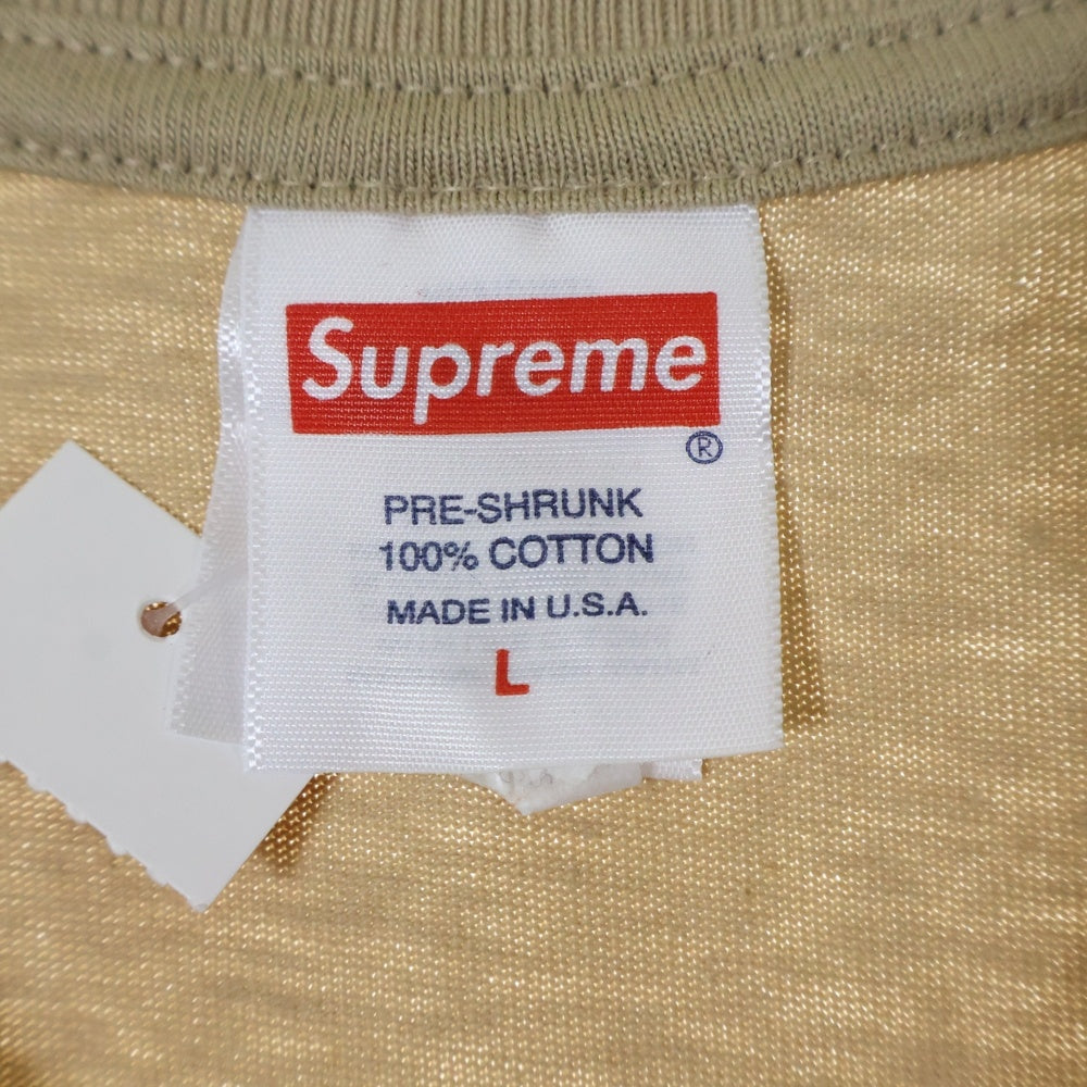 SUPREME(シュプリーム) 23SS Tonal Box Logo Tee トーナル ボックスロゴ プリント クルーネック 半袖Tシャツ カットソー ベージュ