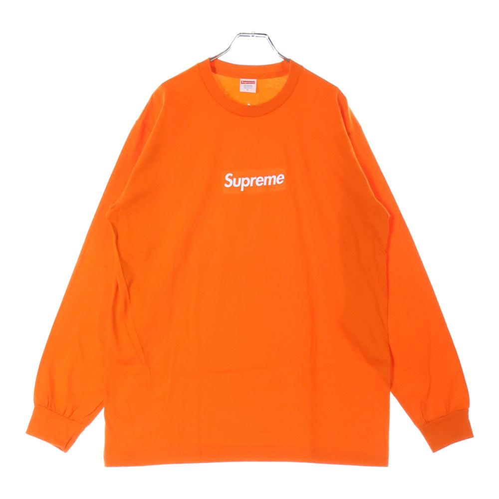 SUPREME(シュプリーム) 20AW Box Logo L/S Tee ボックスロゴ クルーネック ロングスリーブ 長袖Tシャツ オレンジ