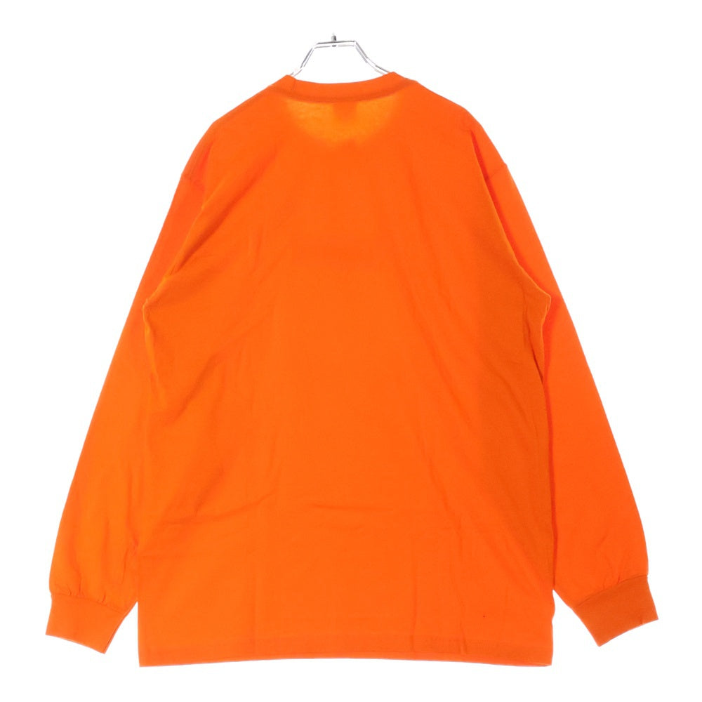 SUPREME(シュプリーム) 20AW Box Logo L/S Tee ボックスロゴ クルーネック ロングスリーブ 長袖Tシャツ オレンジ